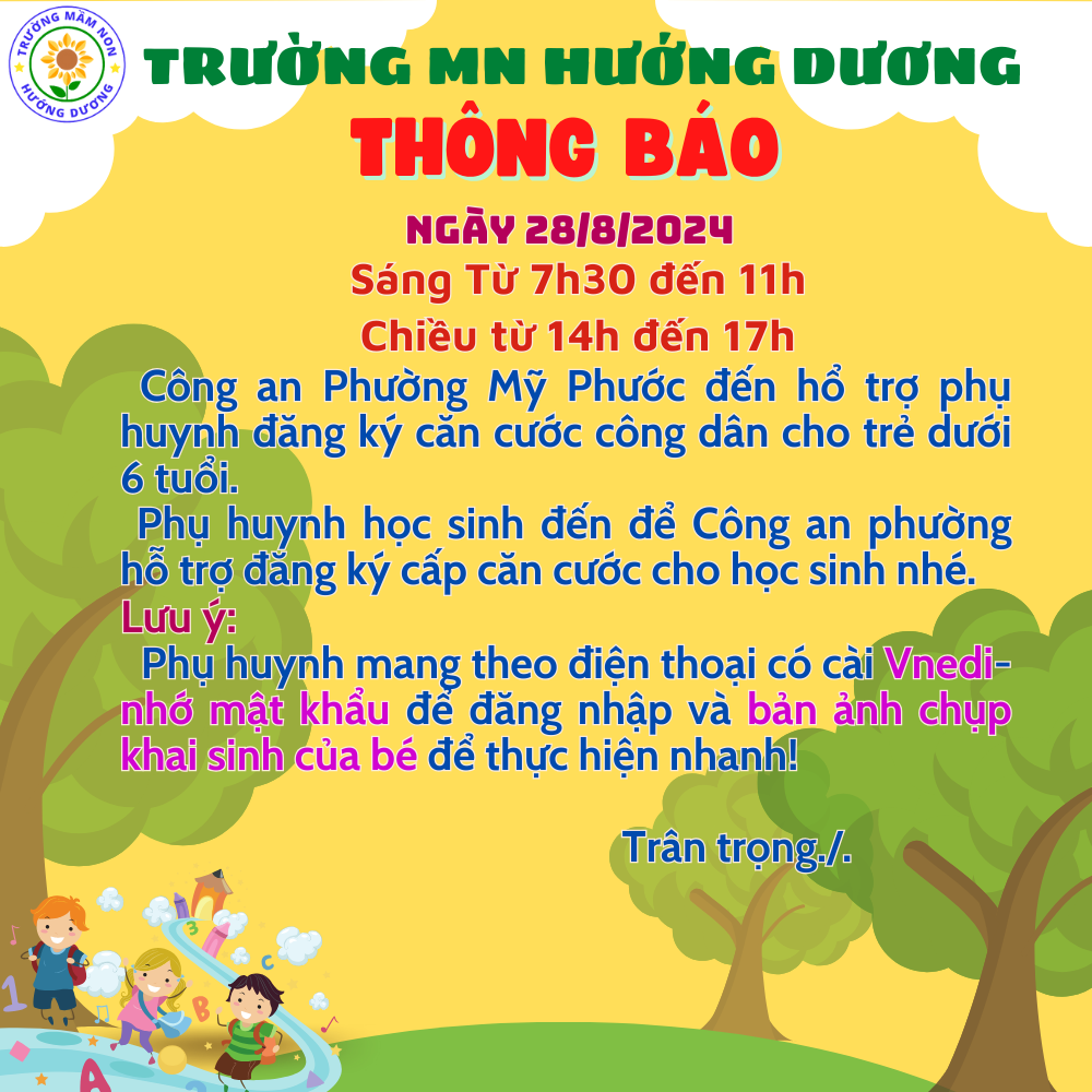 TRƯỜNG MN HƯỚNG DƯƠNG THONG BAO TUU TRUONGb