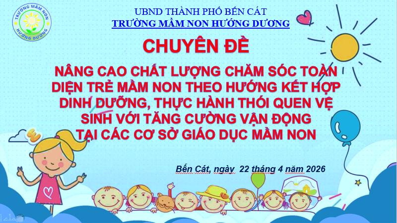 SINH HOẠT CHUYÊN MÔN – NÂNG CAO CHẤT LƯỢNG CHĂM SÓC TOÀN DIỆN TRẺ MẦM NON