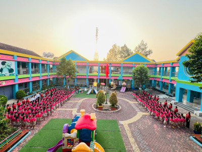 TRƯỜNG MN HƯỚNG DƯƠNG TỔ CHỨC CHÀO CỜ ĐẦU THÁNG 2 NĂM 2026 – KHỞI ĐẦU TUẦN MỚI 