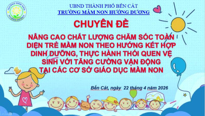 SINH HOẠT CHUYÊN MÔN – NÂNG CAO CHẤT LƯỢNG CHĂM SÓC TOÀN DIỆN TRẺ MẦM NON