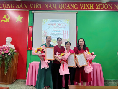 HỌP MẶT CHIA TAY GIÁO VIÊN NGHỈ HƯU THEO CHẾ ĐỘ