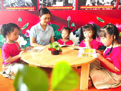 TRƯỜNG MẦM NON HƯỚNG DƯƠNG   📚 BÉ HỌC HÔM NAY – TỰ TIN TƯƠNG LAI   🎓   HƯỞNG ỨNG TUẦN LỄ HỌC TẬP SUỐT ĐỜI NĂM 2026