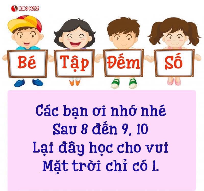 Bài Thơ Dạy Trẻ Tập Đếm Số Từ 1-10